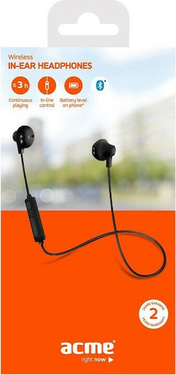 Acme BH102 Earbud Bluetooth Handsfree Earphones Black view 2