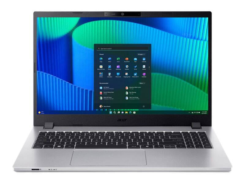 Acer TravelMate TMP215-55-TCO-59KD 15.6" IPS QHD (Core 5-120U/16GB/512GB SSD/Iris Xe Graphics/W11 Pro) Silver (US Keyboard) view 1