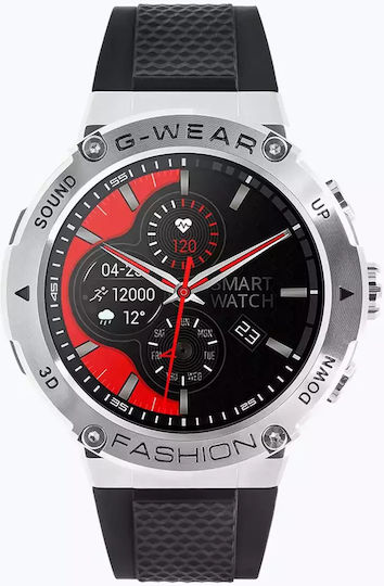 Watchmark G-Wear Smartwatch with Heart Rate Monitor (Silver)