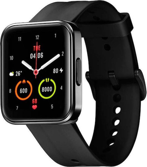 Maimo Watch Flow Waterproof with Heart Rate Monitor (Metallic Black)