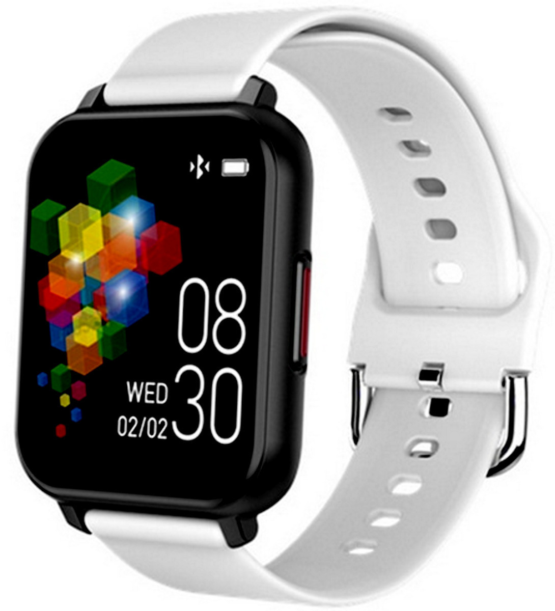 T82 Aluminium Smartwatch with Heart Rate Monitor (White) view 1