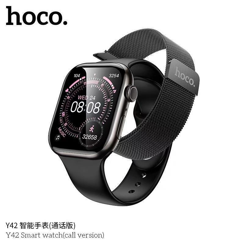 Hoco Y42 Smartwatch with Heart Rate Monitor Black