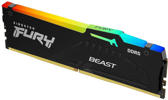 Kingston Fury Beast RGB DDR5 with Module 1x32GB and Speed 5600 for Desktop KF556C36BBEA-32