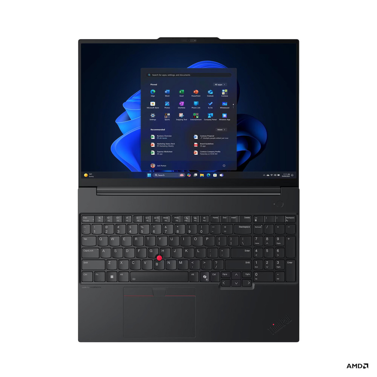 Lenovo ThinkPad E16 Gen 3 (AMD) 16" IPS FHD+ (Ryzen 7-250/16GB/512GB SSD/No OS) (GR Keyboard) view 9