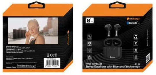 iXchange ES-02 In-ear Bluetooth Handsfree Earphones with Charging Case Black view 5