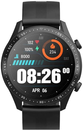 BlackView X1 Pro 47mm Waterproof Smartwatch with Heart Rate Monitor (Black)