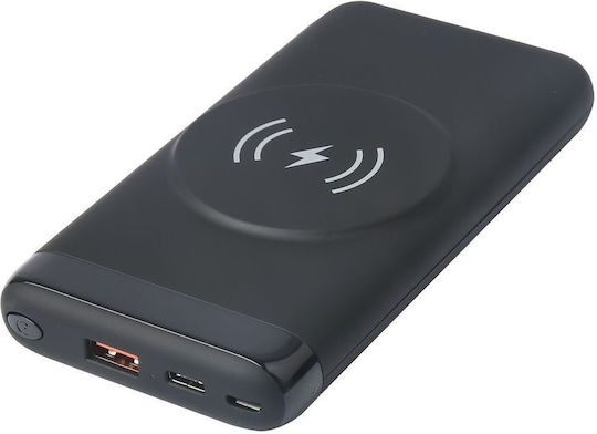 eSTUFF Infinite Power Bank 10000mAh with USB-A and USB-C Output Ports Black view 1