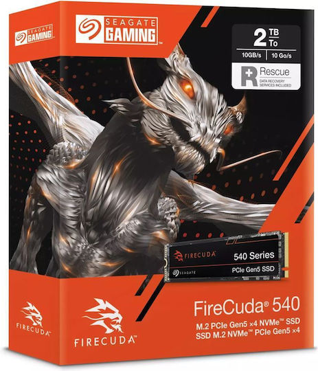 Seagate Firecuda 540 SSD 2TB M.2 Type with PCI Express 5.0 Communication Protocol and Heatsink (Compatible with PlayStation 5) ZP2000GM3A004 vista 4
