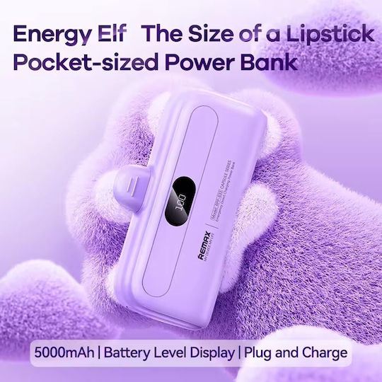 Remax Power Bank 5000mAh Purple view 3