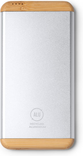 GULER Power Bank 5000mAh with USB-A Port Silver view 1