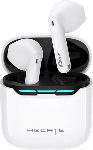 Edifier GM3 Plus Earbud Bluetooth Handsfree Earphones with Charging Case White view 1