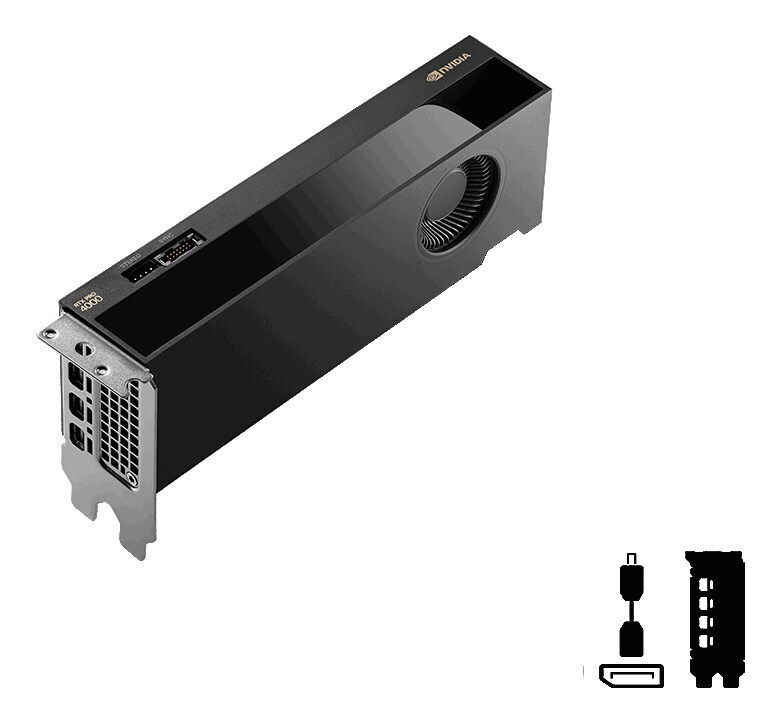 PNY RTX Pro 4000 Blackwell 24GB GDDR7 Small Box Graphics Card VCNRTXPRO4000LP-SB view 2