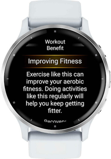 Garmin Venu 3 Stainless Steel 45mm Waterproof Smartwatch with Heart Rate Monitor (Silver Stainless Steel Bezel with Whitestone Case and Silicone Band) view 4