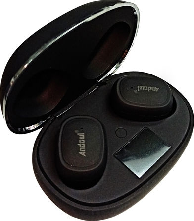 Andowl Q-A253 In-ear Bluetooth Handsfree Earphones with Charging Case Black