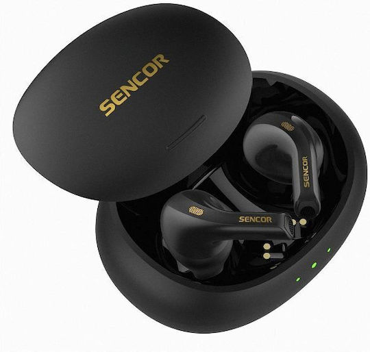 Sencor SEP 560BT In-ear Bluetooth Handsfree Earphones with Charging Case Black vista 6