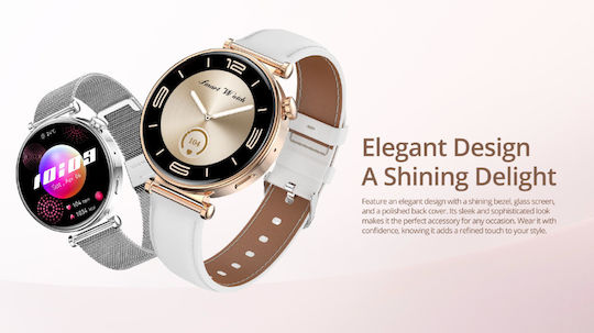 Riversong Glow Smartwatch with Heart Rate Monitor (Silver) view 5