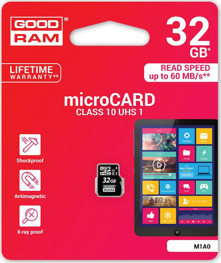 GoodRAM M1A0 microSDHC 32GB Class 10 U1 UHS-I view 1