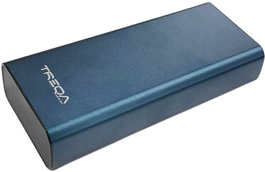 Treqa TR-967 Power Bank 20000mAh with 2 USB-A Ports and USB-C Port Black view 8