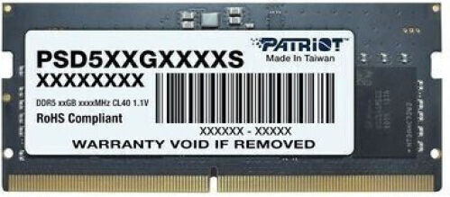 Patriot Signature DDR5 with Module 1x8GB and Speed 5600 for Laptop PSD58G560082