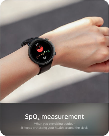 Mibro A1 45mm Waterproof Smartwatch with Heart Rate Monitor (Black) view 9