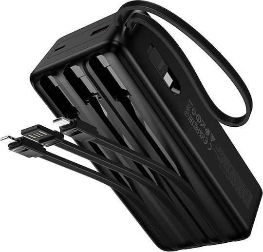 Hoco J156B Founder Power Bank 30000mAh 22.5W with USB-A Port and USB-C Port Power Delivery / Quick Charge 3.0 Black view 2