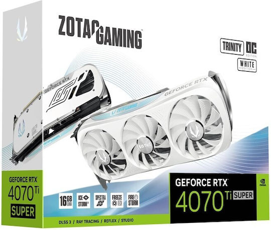 Zotac GeForce RTX 4070 Ti Super 16GB GDDR6 Trinity OC White Edition Graphics Card vista 7