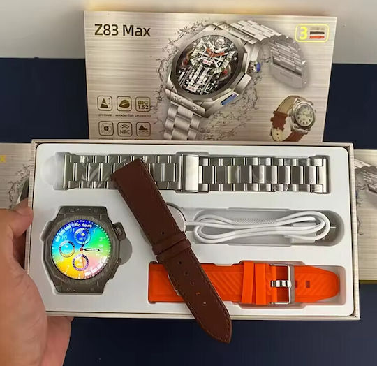 Z83 Max 49mm Smartwatch with Heart Rate Monitor (Orange) view 2