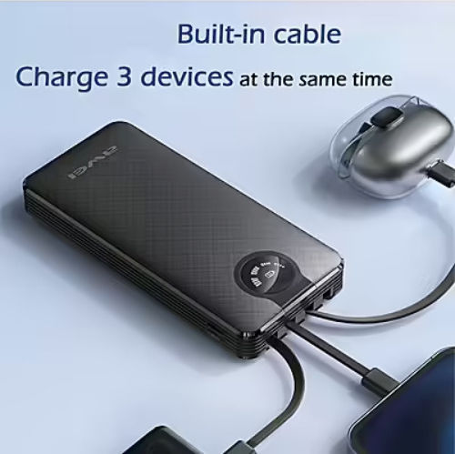 Awei P134K Power Bank 20000mAh with USB-A Port and USB-C Port Black view 4