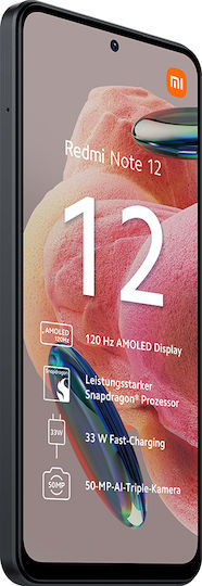 Xiaomi Redmi Note 12 Dual SIM (4GB/128GB) Onyx Gray view 5