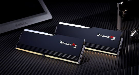 G.Skill Ripjaws M5 RGB DDR5 64GB RAM with 2x32GB Modules and Speed 6400 for Desktop F5-6400J3239G32GX2-RM5RK view 4