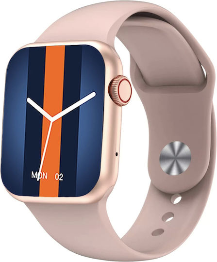 i8 Pro Max Aluminium Smartwatch with Heart Rate Monitor (Pink) view 7