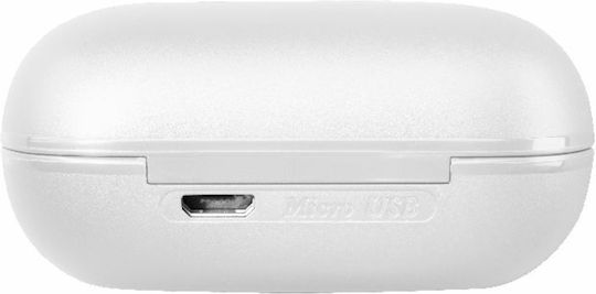 Cellular Line Petit In-ear Bluetooth Handsfree Earphones with Charging Case White view 3