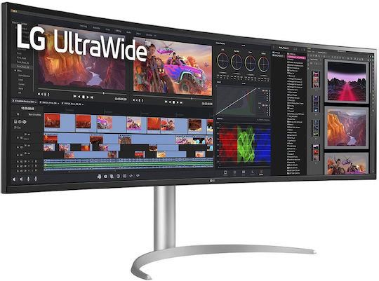 LG 49WQ95C-W Ultrawide IPS HDR Curved Monitor 49" 5120x1440 144Hz with Response Time 5ms GTG view 3