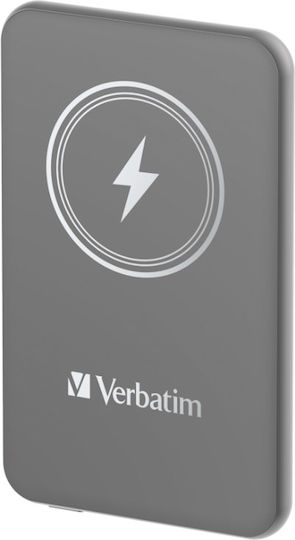 Verbatim Charge 'n' Go MagSafe Power Bank 5000mAh with USB-C Port Power Delivery Gray