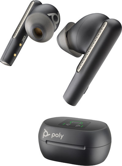 Poly Voyager Free 60+ UC In-ear Bluetooth Handsfree Earphones with Charging Case Black view 4