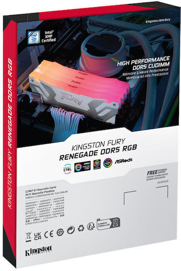 Kingston Fury Renegade RGB DDR5 with Module 1x24GB and Speed 8400 for Desktop KF584CU40RWA-24 view 5