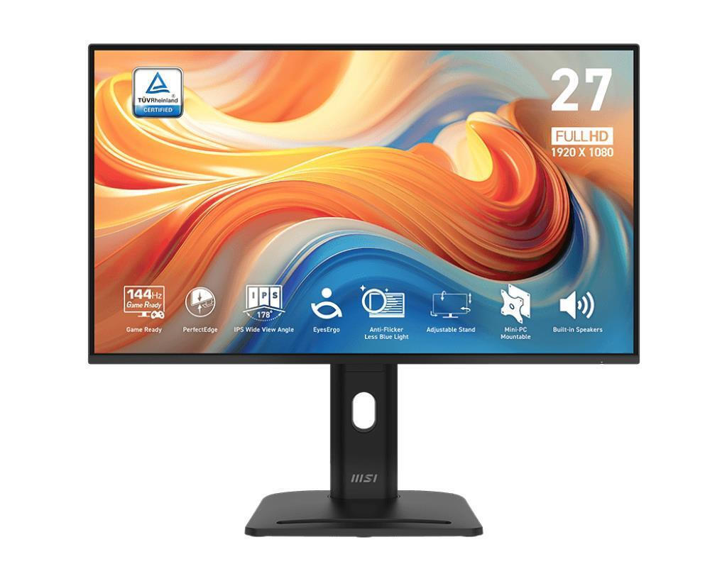 MSI Pro MP275PG E14 IPS HDR Monitor 27" FHD 1920x1080 144Hz with Response Time 4ms GTG view 1