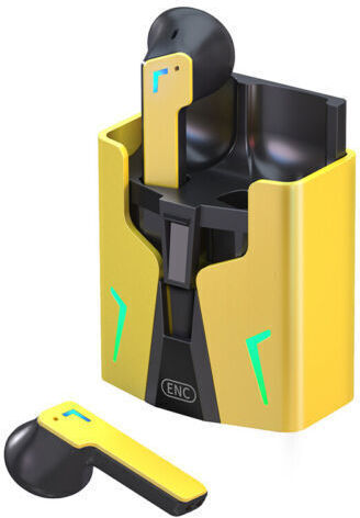 Fineblue Kingkong In-ear Bluetooth Handsfree Earphones with Charging Case Yellow view 2