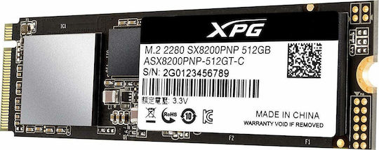 Adata XPG SX8200 Pro SSD 512GB M.2 Type with PCI Express 3.0 Connection ASX8200PNP-512GT-C view 7