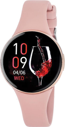 3guys Smartwatch Pink Rubber Strap 3gw7053 view 1