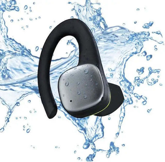 HAMA Spirit Athletics In-ear Bluetooth Handsfree Earphones with Sweat Resistance and Charging Case Black/Yellow vue 5