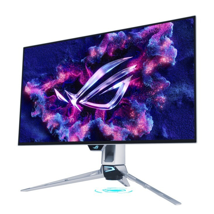 Asus ROG Swift PG27AQWP-W OLED HDR Gaming Monitor 26.5" QHD 2560x1440 540Hz with 0.2ms Response Time GTG Silver view 3