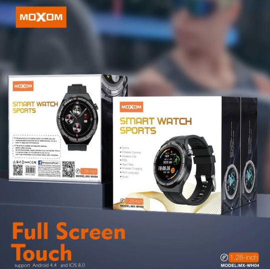 Moxom Sports Waterproof Smartwatch with Heart Rate Monitor (Black) vue 6