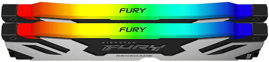 Kingston Fury Renegade RGB DDR5 48GB RAM with 2x24GB Modules and Speed 6400 for Desktop KF564C32RSAK2-96 vue 5