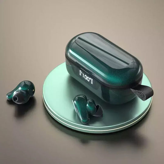 Nubi T8 In-ear Bluetooth Handsfree Earphones with Sweat Resistance and Charging Case Green vue 4