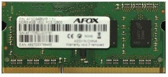 Afox DDR3 with Module 1x8GB and Speed 1866 for Laptop AFSD38CK1L view 1