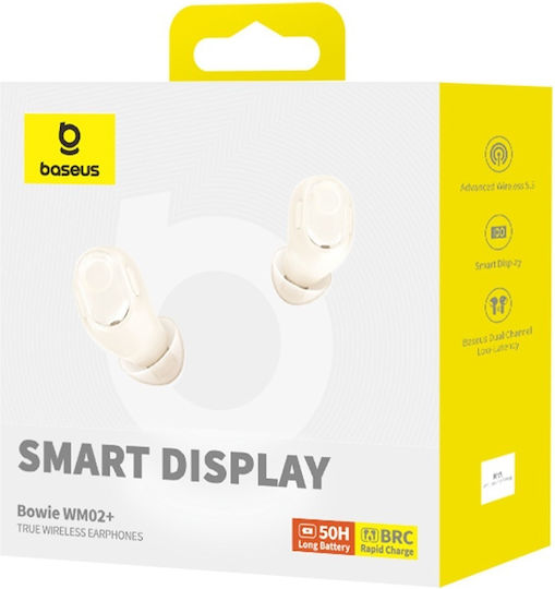 Baseus Bowie WM02+ In-ear Bluetooth Handsfree Earphones with Charging Case White view 3