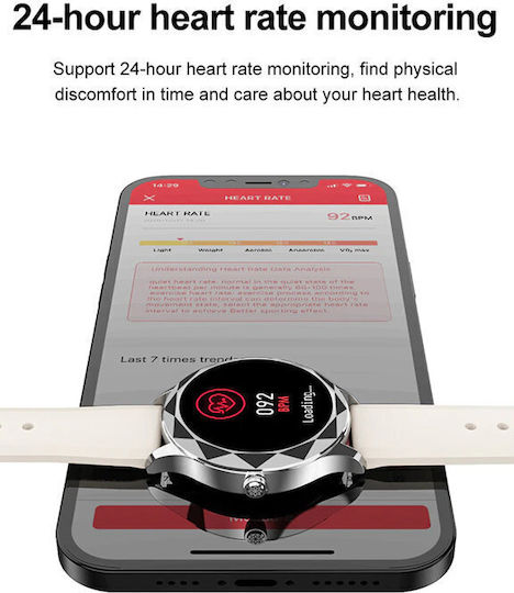 Pacific 27-9 50mm Smartwatch with Heart Rate Monitor (Black) view 7