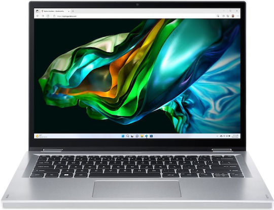 Acer Aspire 3 Spin A3SP14-31PT-39P6 14" IPS FHD Touchscreen (i3-N305/8GB/256GB SSD/W11 S) Silver (UK Keyboard)