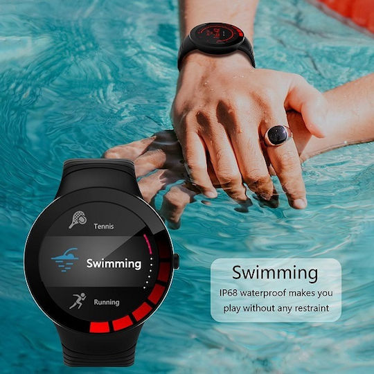 E3 Smartwatch with Heart Rate Monitor (Black) view 4